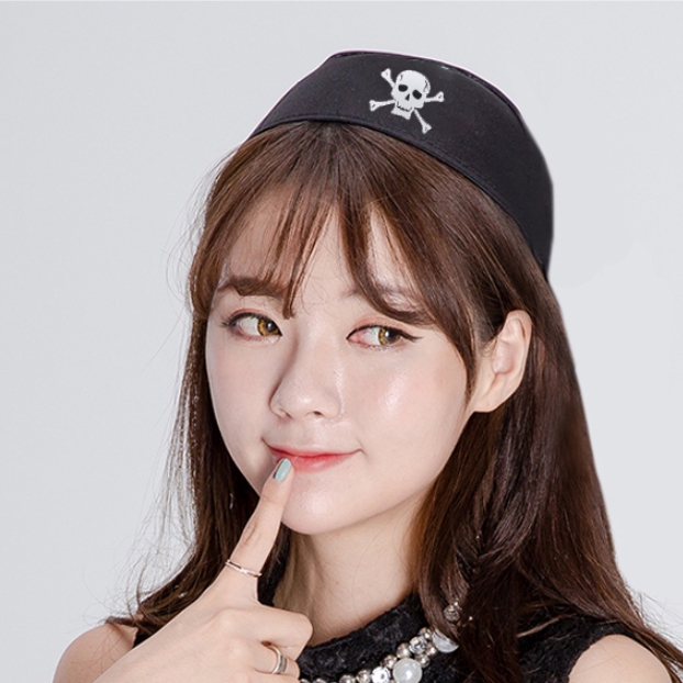해적두건모자 소형 - 블랙 / 파티용품 할로윈 의상소품
