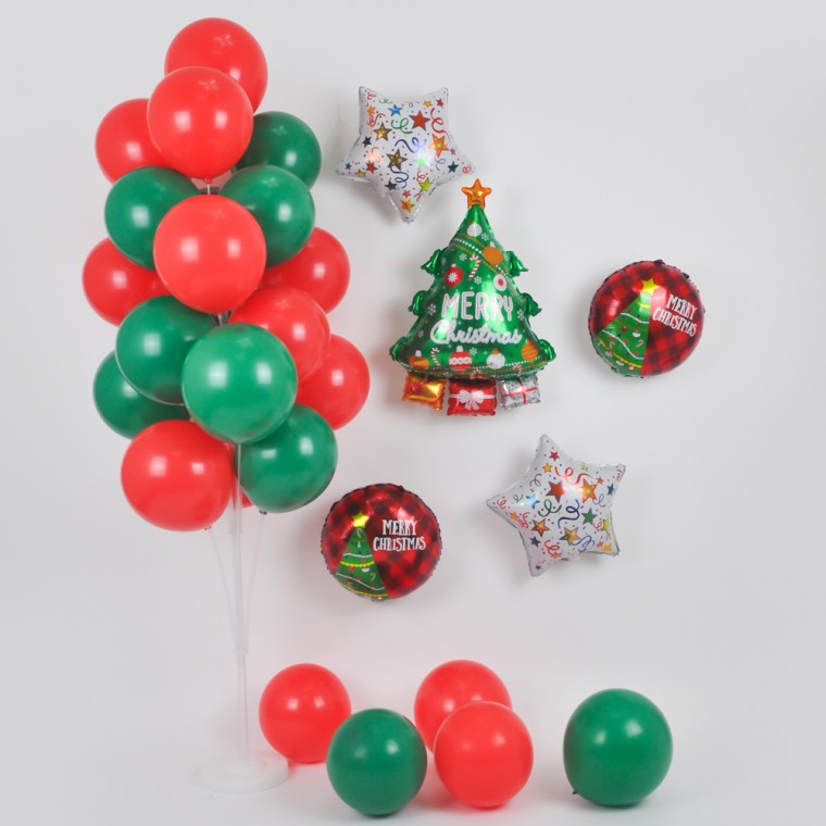 풍선꽂이장식세트160cm 19개스틱 - X-MAS파티20개입