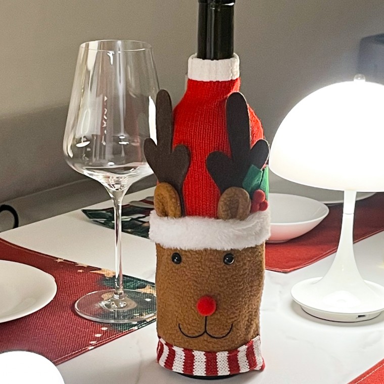 크리스마스와인병커버 - 고급형