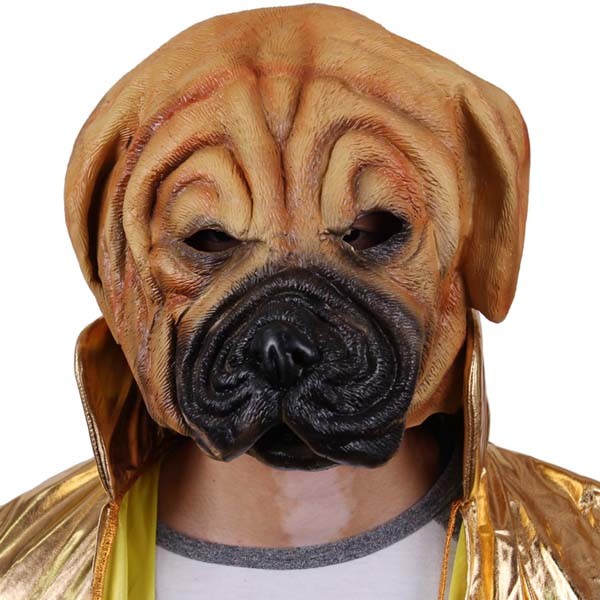 불독 가면 / 파티 동물가면 코스프레 행사 축제 공연 분장