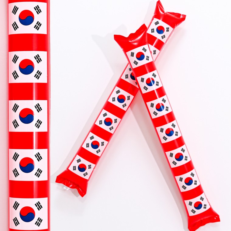 응원용막대풍선 2개입 - 태극기인쇄