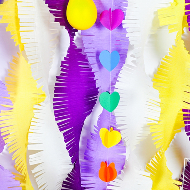 회오리파티스트리머 - 라벤다 / 생일 장식 가랜드 배너