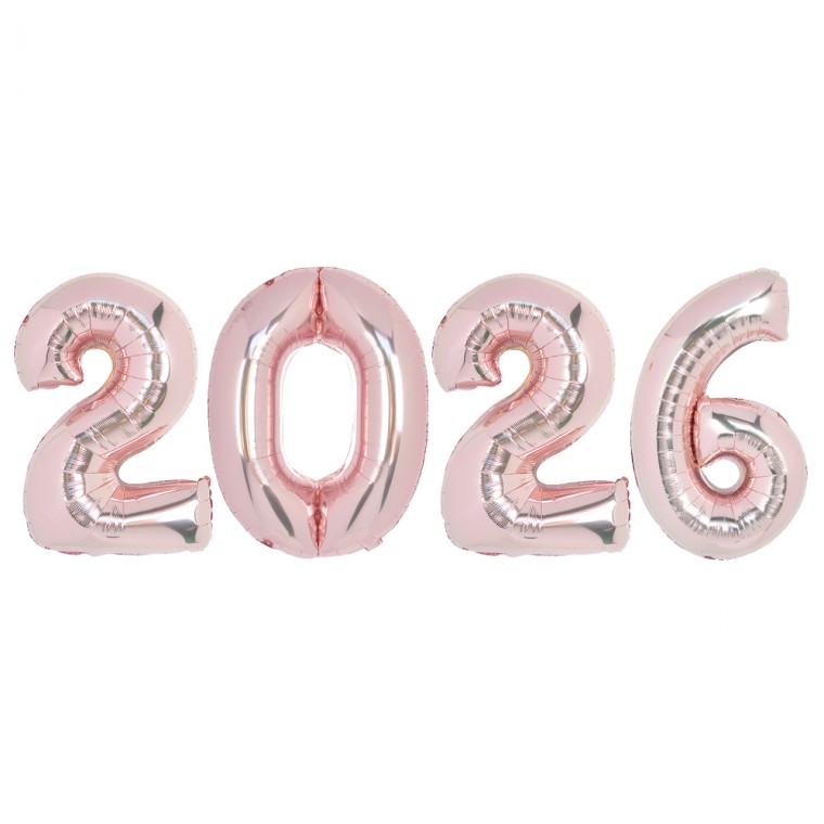 로즈골드 숫자은박풍선 중 2026패키지