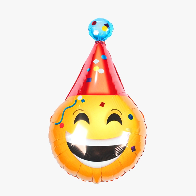 주니어쉐잎 은박풍선 비데이이모티콘