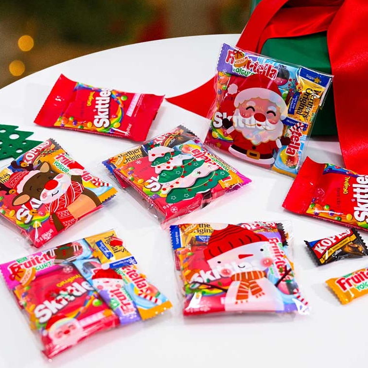 크리스마스포장지OPP 100매 혼합