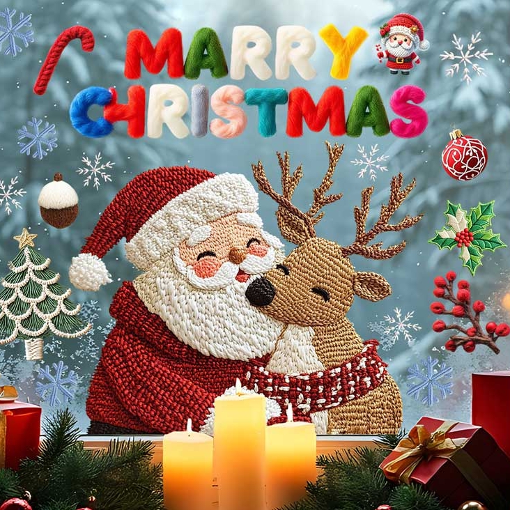 크리스마스 윈도우스티커 입체산타