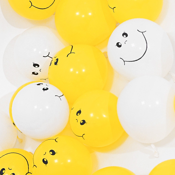 네오13cm 스마일풍선 10개