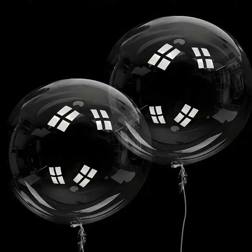 PVC 투명버블풍선 광폭 45cm 50개입