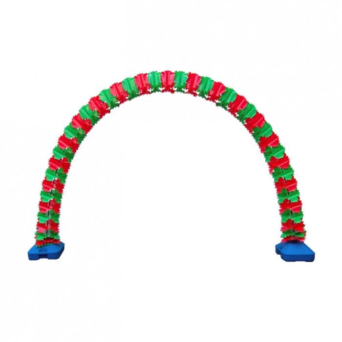 형광가랜드 레드 앤 그린 물통 폴대 포함