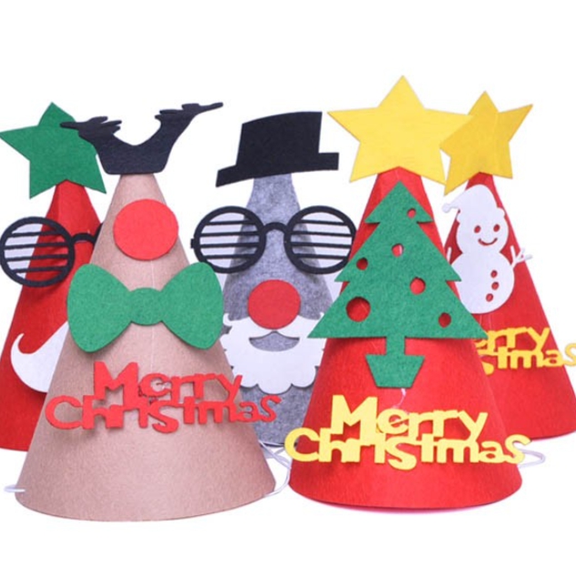고급펠트고깔모자 / 꼬깔모자 크리스마스 펠트DIY