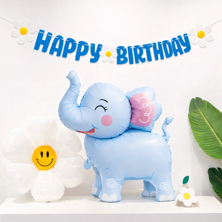 아기코끼리 입체동물은박풍선 소형