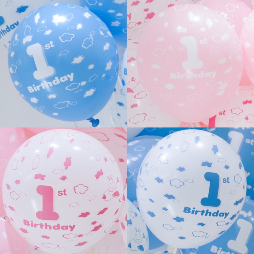 네오30cm 전체인쇄풍선 10개입 첫돌
