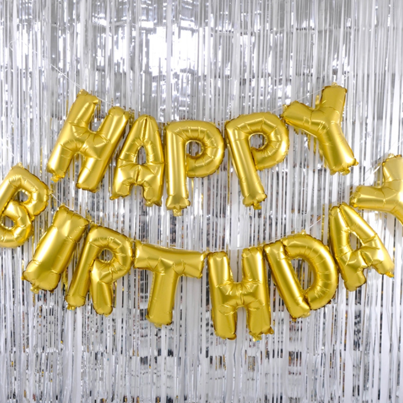 생일 이벤트 파티 메세지은박풍선세트 생일골드