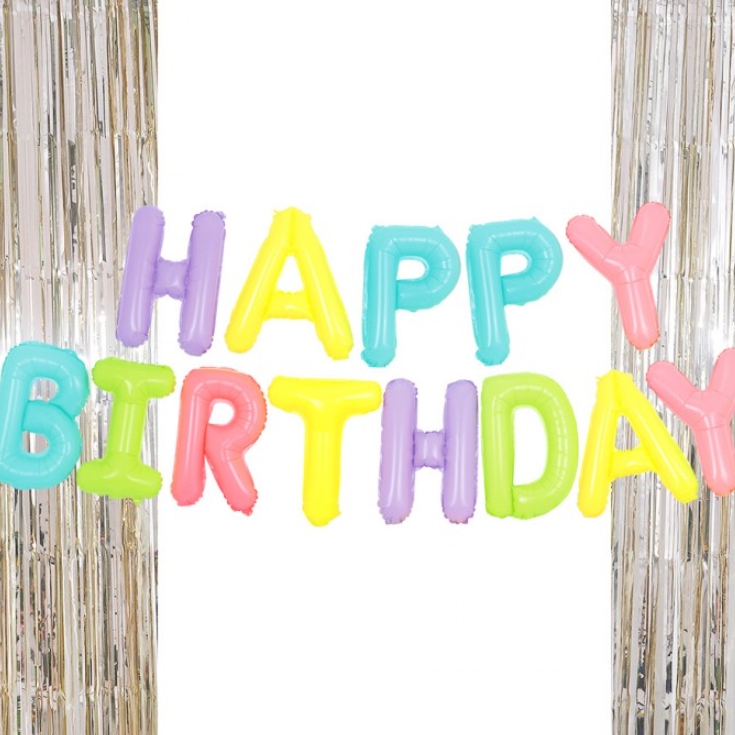 은박풍선생일마카롱 커튼샴페인골드세트