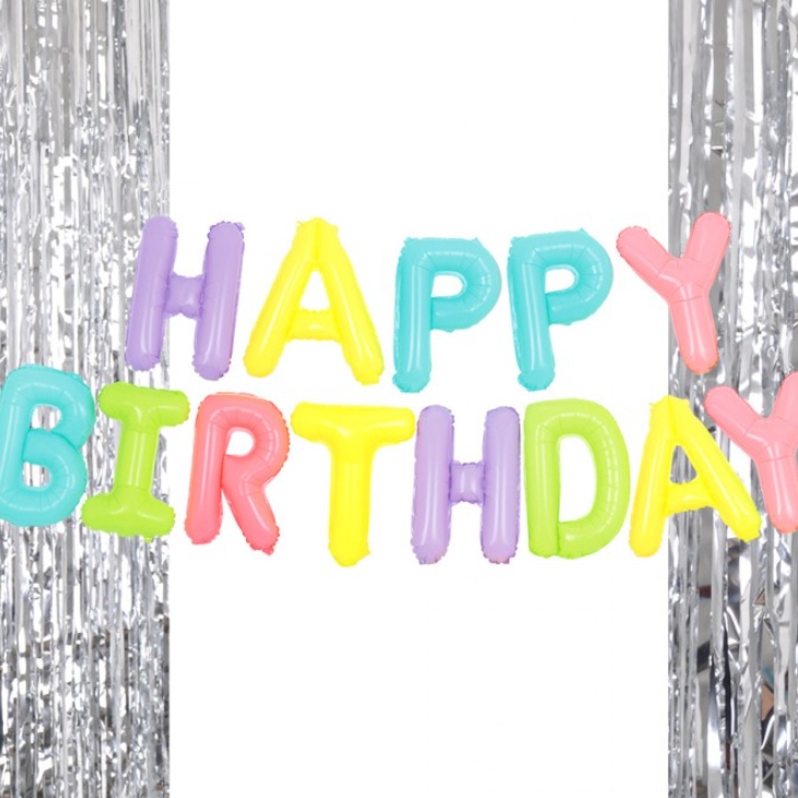 은박풍선생일마카롱 커튼실버세트