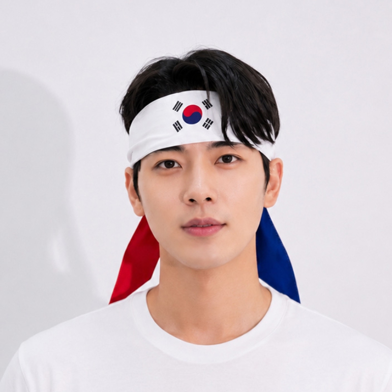 고급형 태극기 헤어밴드
