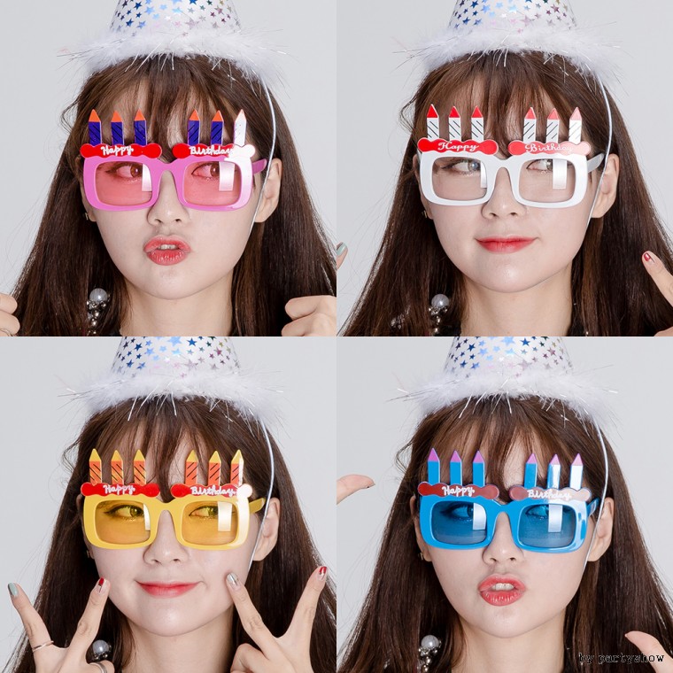 케익안경 / 생일 파티 행사 축제 축하 장식 촬영 소품