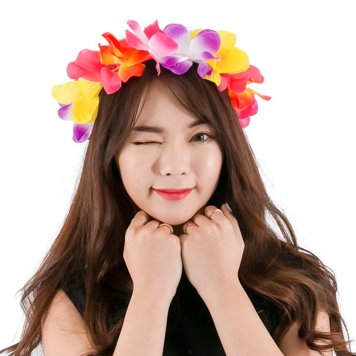 하와이훌라꽃레이 머리띠