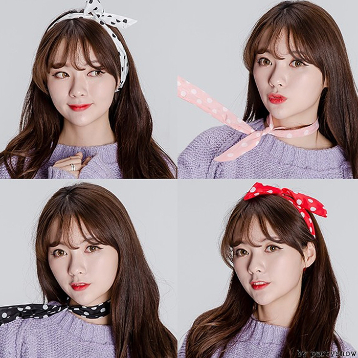 땡땡이 엠보싱 날으는스카프