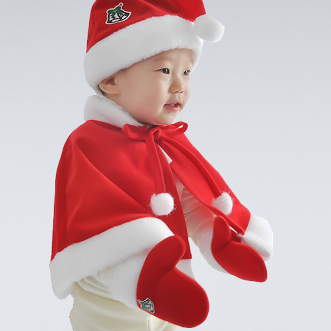 산타장갑 - 영아 / 크리스마스 성탄절 산타의상소품