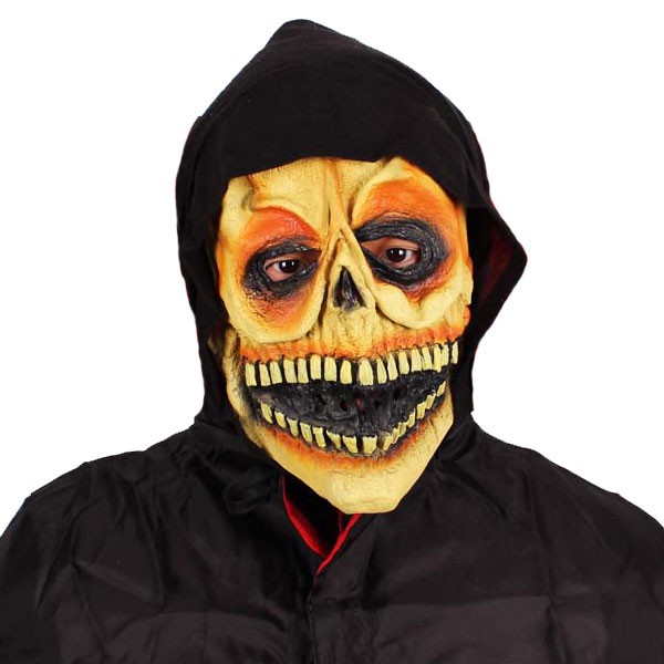 밤색해골후드가면 / 해골 할로윈 공연 연극 이벤트